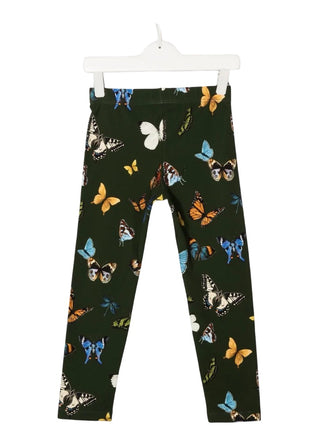Dolce & Gabbana Green butterfly leggings, 7-8 years