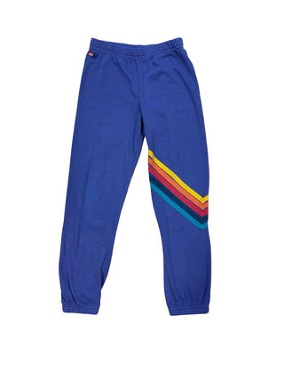 Aviator Nation Purple Sweatpants with Chevron Stripe, 10 years