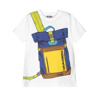Moschino Tshirt backpack logo, 5 years