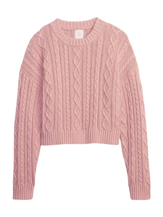 Love shack fancy x gap Cable knit cropped sweater, 8-10 years ( youth large)