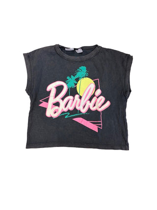 Zara Grey Barbie T-Shirt, 8-9 years