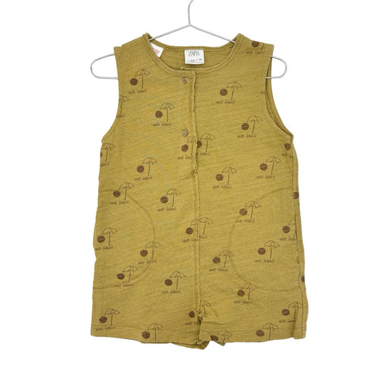 Zara yellow umbrella romper, 2-3 years