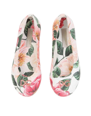 Camilla print lamb skin ballet flats