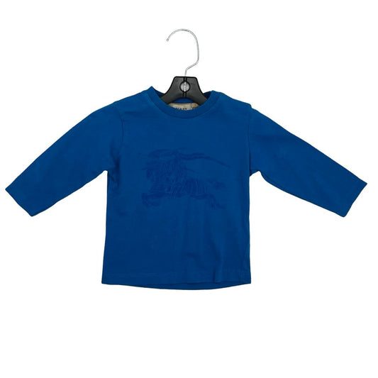 Burberry blue long sleeve w/horse, 6 months