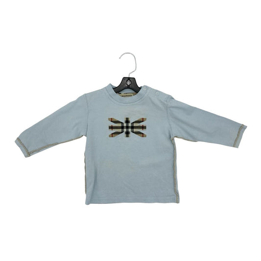 Burberry blue long sleeve, 12 months