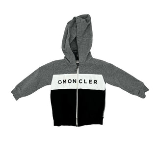 Moncler navy/grey zip up, 9-12 months