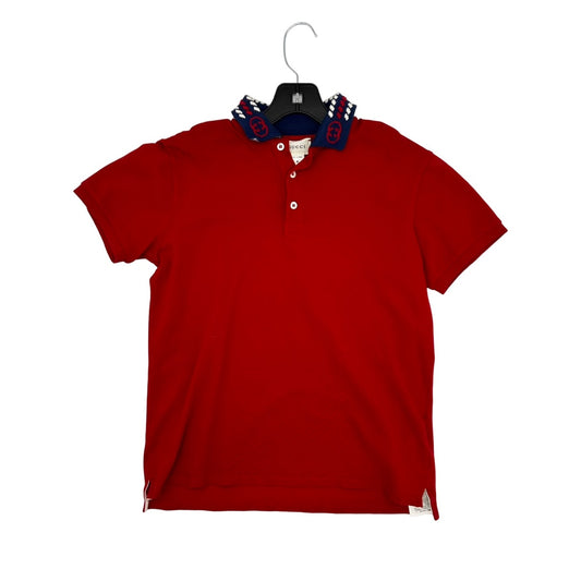 Gucci Red collared tee, 12 years