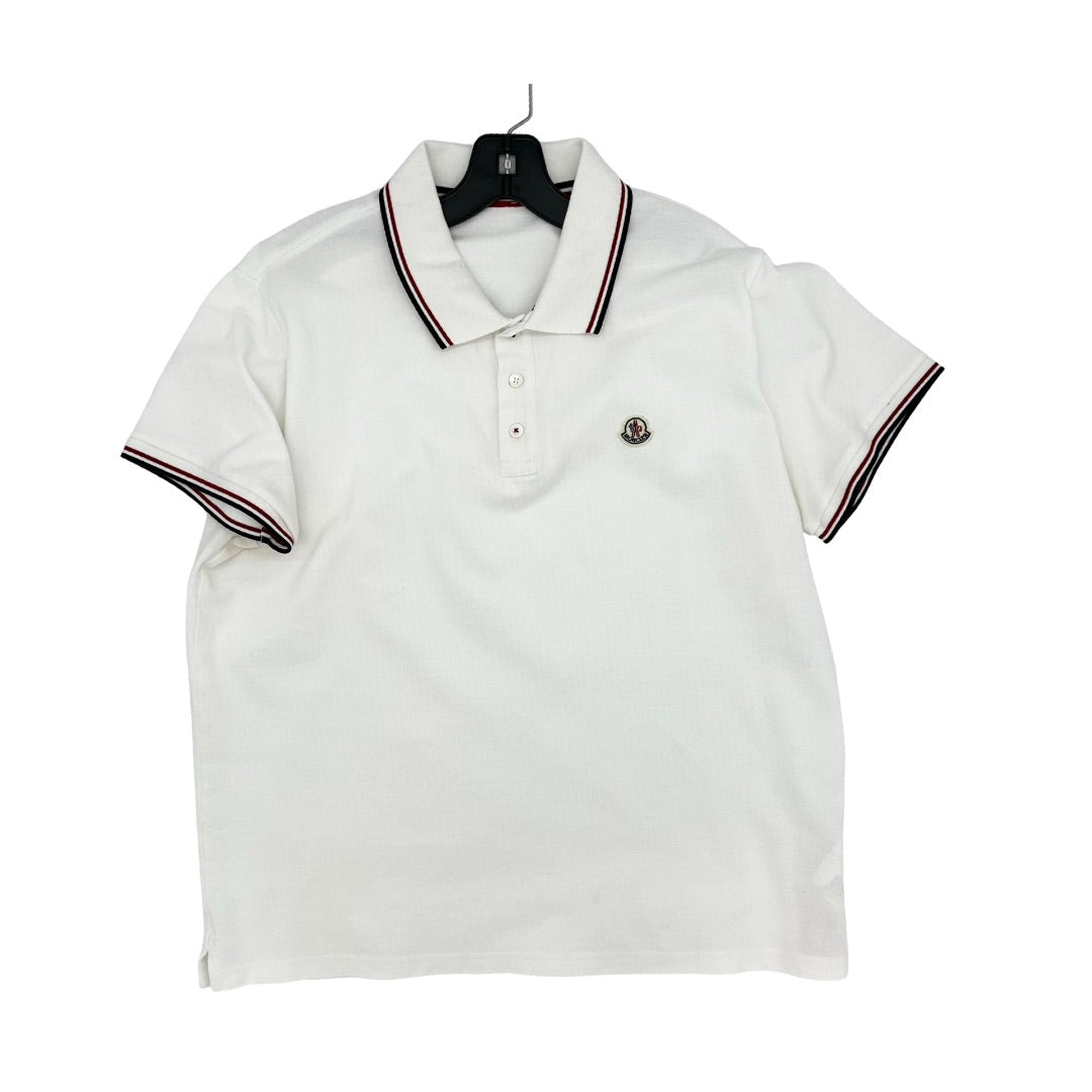 Moncler Moncler  White golf shirt, XL