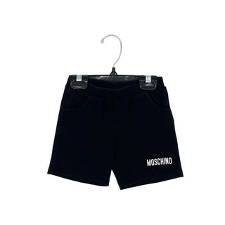 Moschino black cotton shorts, 12-18 months