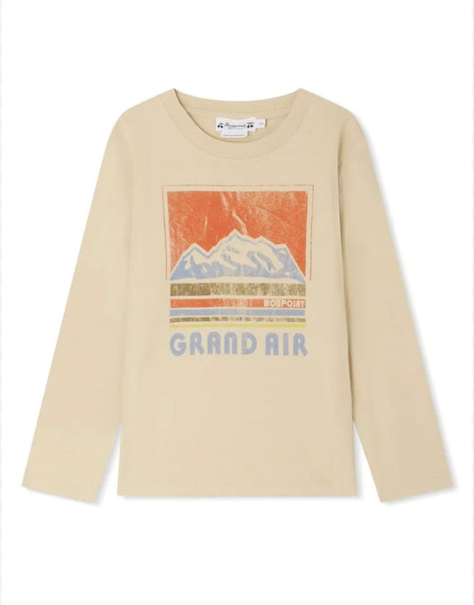 Bonpoint Tada long-sleeve organic cotton t-shirt brand new, 10 years