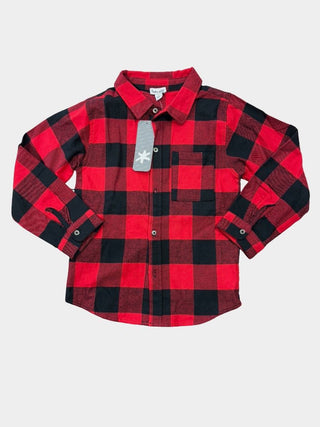 Splendid Red and Black Plaid Flannel Shirt - New With Tags, 7 years