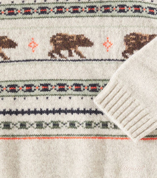 Bonpoint Grande Jacquard wool sweater in multicoloured brand new , 8 years
