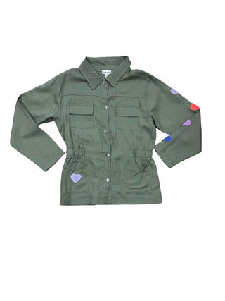 Splendid Lightweight Jacket with Heart Patches, 10 years