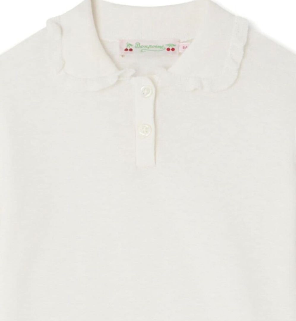 bonpoint Frynja rufle-collar polo shirt brand new, 8 years