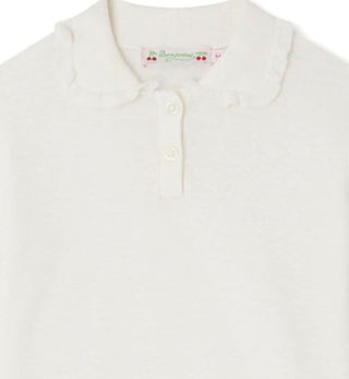 bonpoint Frynja rufle-collar polo shirt brand new, 8 years