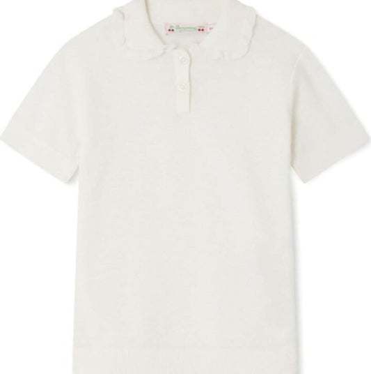 bonpoint Frynja rufle-collar polo shirt brand new, 8 years