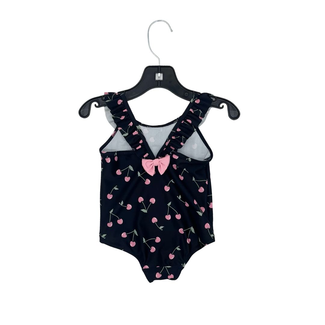 H&M black cherry swim suit, 9-12 months