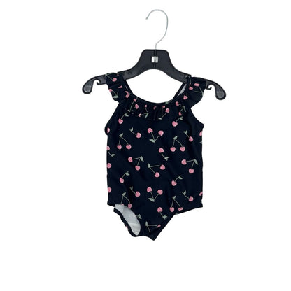 H&M black cherry swim suit, 9-12 months