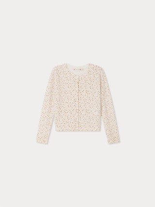 bonpoint white cashmere twist cherry cardigan brand new, 10 years