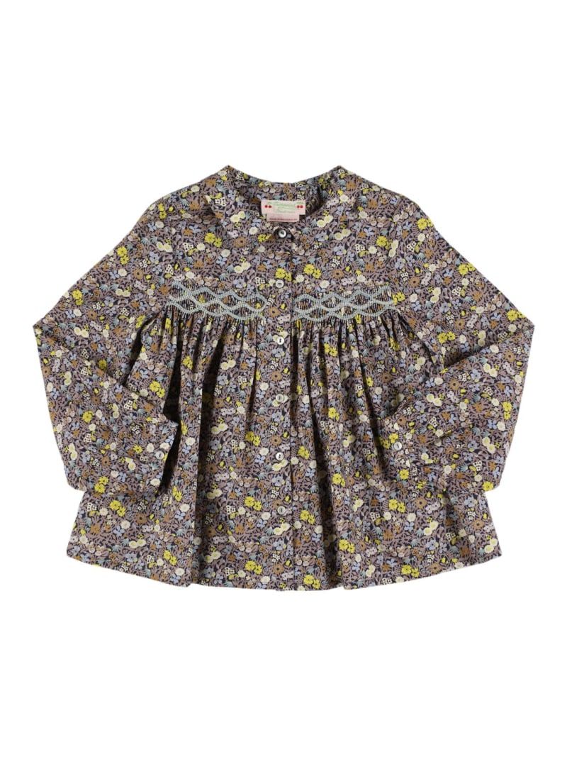 Bonpoint Printed Cotton Poplin shirt brand new, 10 years