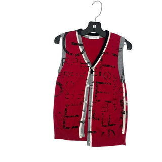 GF Ferre red sweater vest, 7-8 years