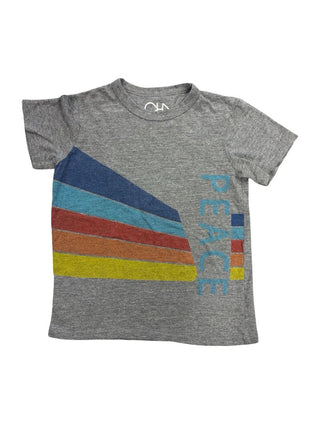 Chaser Peace Stripe Grey Tee, 10 years