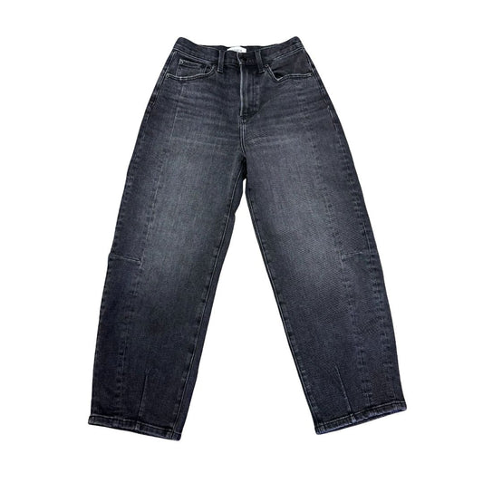 Pistola black barrel leg denim jeans, 24