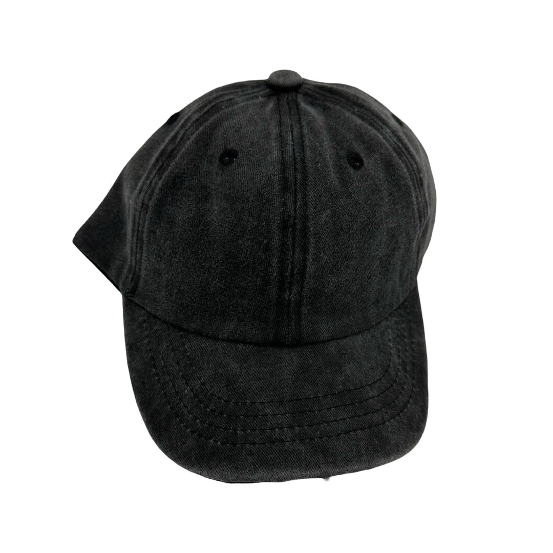 Minissentials Grey vintage washed baseball cap, one size fits most