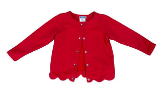 Jacadi coral red cardigan, 4 years