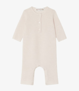 Bonpoint Babylou Cashmere romper- pale pink brand new, 6 months