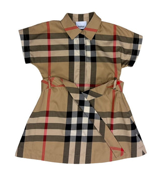 Burberry Belted Classic Burberry Plaid Dress, 2 years