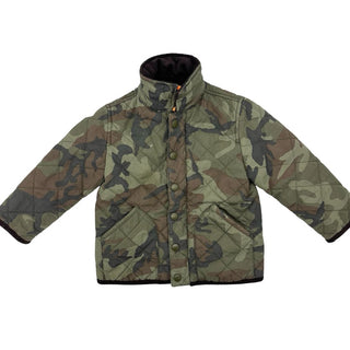 Crewcuts camo barn jacket w/corduroy collar, 2 years