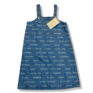 Light Denim Coco Blanc Denim Printed Jumper, 7 years