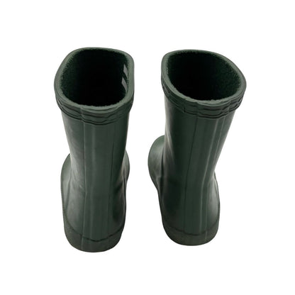Hunter green rain boots, 5/6 little kid
