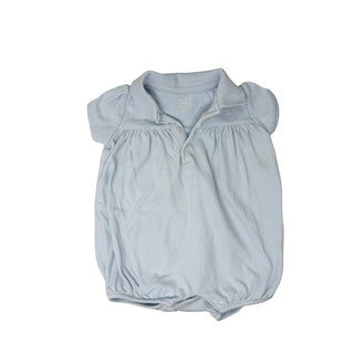 Ralph Lauren Baby blue romper w. Pink logo, 9 months