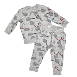 Seed grey badminton sweatshirt/pant set, 2 years