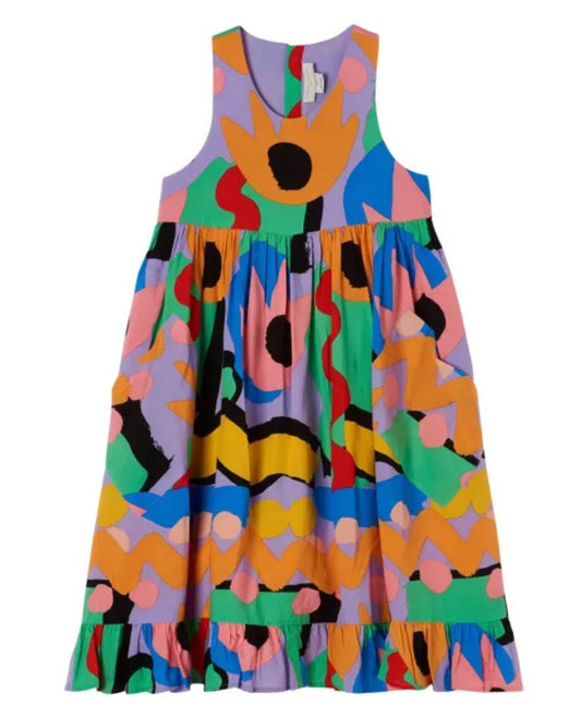 Stella McCartney purple patterned dress, 4 Year