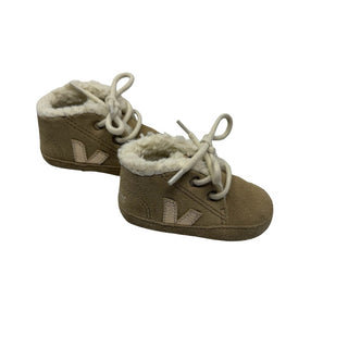 Bonpoint X Veja Shearling suede crib bootie shoes, Eu 17/18 us 2.5 ( 6-9 months)