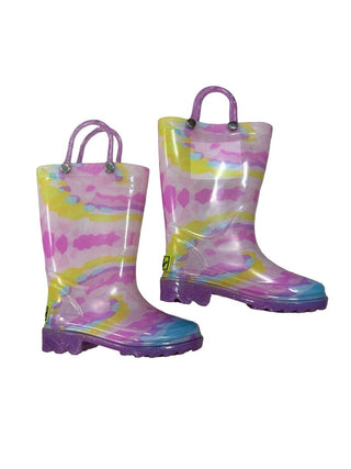 Western Chief Multicolour Sparkle Light-Up Rainboots, 6 little kid