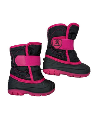 Kamik Black and Pink Winter Boots, 5 years