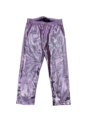 Joah Love Purple Shiny Leggings, 2 years