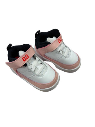 Nike Pink, White and Black Air Jordan Sneakers, 4 little kid