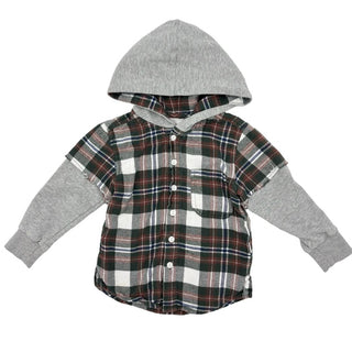 Superism Vision plaid hooded long sleeve, 2 years