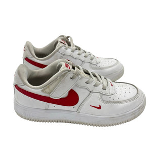 Nike white/red Air Force 1 easyon shoe, 3 big kid
