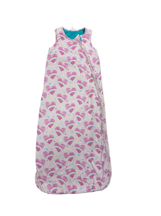 Posh Peanut Heart Rainbow Print Sleepsack, 18-36 months
