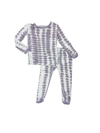 Kyte Baby Purple Tie Dye Pajama Set, 2 years