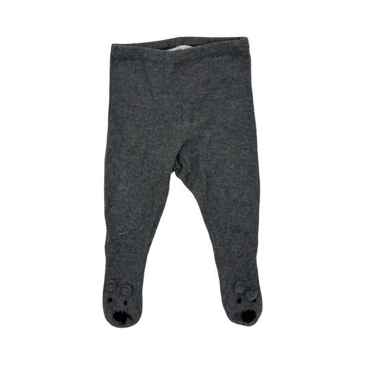 Stella McCartney grey tights w/mouse feet, 9 months