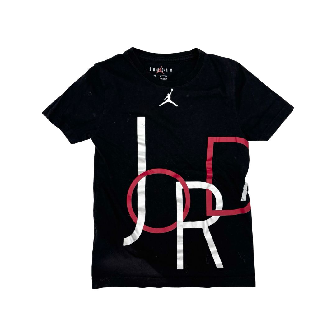 Nike black air jordan tshirt, 8-10 years