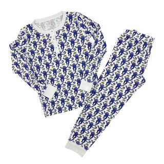 Roller Rabbit classic purple monkey pajama's, 10 years