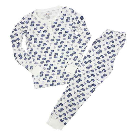 Roller Rabbit blue whale pajama's, 10 years